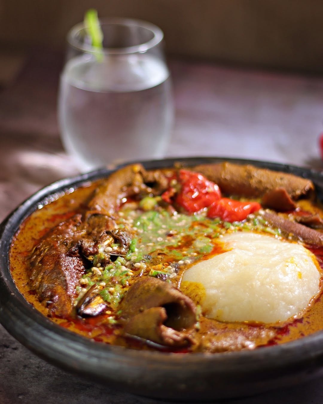 Sauce gombo avec Placali